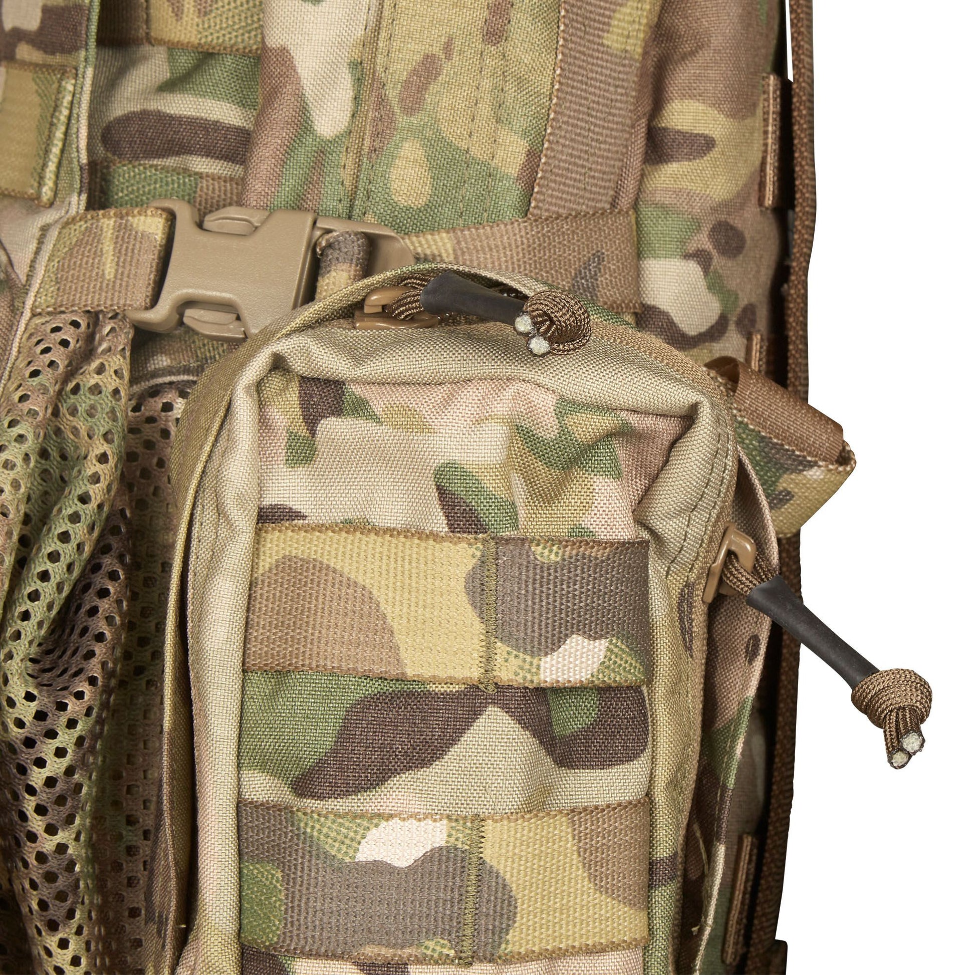 Main compartment 36cm (H) x 23.5cm (W) x 9.5cm (D) Side pockets: 19cm (H) x 9cm (W) x 5cm (D) Front zippered pouch: 25cm (at widest) x 6cm (D) Mesh cargo compartment: 20cm (H) x 23.5cm (W) x 14.5cm (D) Weight 1.02Kg www.moralepatches.com.au