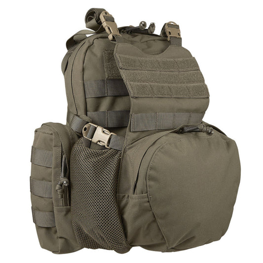 Based on our famous Echo hydration pack, the Bullock Echo MK3 is the newest addition to our small assault/combat sustainment pack range. The Bullock Echo MK3 bridges the gap between a hydration carrier and small day packs and with an integral helmet/cargo cradle, it’s a highly versatile piece of kit. www.moralepatches.com.au