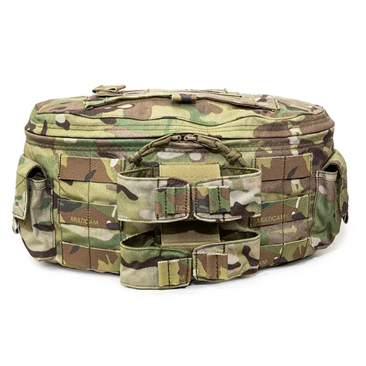 The Delta Medic Pack 2&nbsp; is a reduction in size from our Kilo Medic pack. The Delta Medic was designed to be a lightweight and smaller option, so as not to suck up room, when space is critical. The kit is designed to fit lifesaving essentials such as chest seals, airways, IV bags, dressings and a BVM. www.moralepatches.com.au