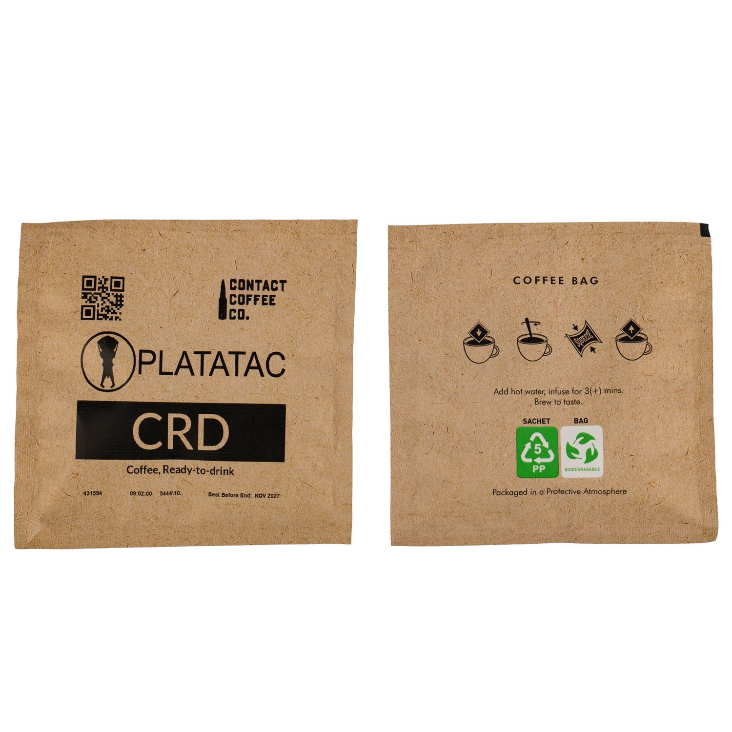 A compact, no-nonsense system for hot drinks, hydration, and sustainment in the field.

1 x Platatac Stainless Steel Field Cup

1 x Field Cup Cooker

1 x 1 Litre Rapid Fill Water Bottle

2 x sachets of Contact Coffee Co. coffee 
www.moralepatches.com.au