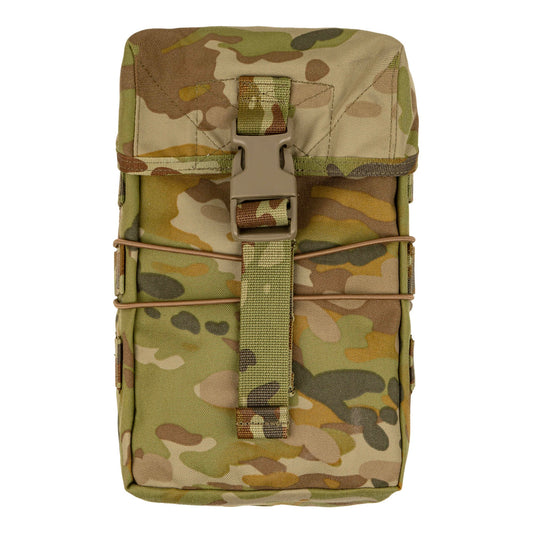 Sized to carry a full ration pack, 2-litre water bottle, or essential sustainment and cold weather items, the GP RATS 2L mounts securely to any PALS-compatible platform. It integrates particularly well with packs, providing clean, accessible external storage for equipment that needs to be reached quickly. www.moralepatches.com.au
