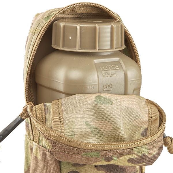 The Accessories Small flask pouch attaches via two MOLLE straps which are part of the one-piece back that is laser cut with precision out of Multicam pattern Blueforce gear Ultracomp fabric. A laser-cut PALS area on the front allows the attachment of smaller MOLLE-compatible pouches.  www.moralepatches.com.au where the army shops