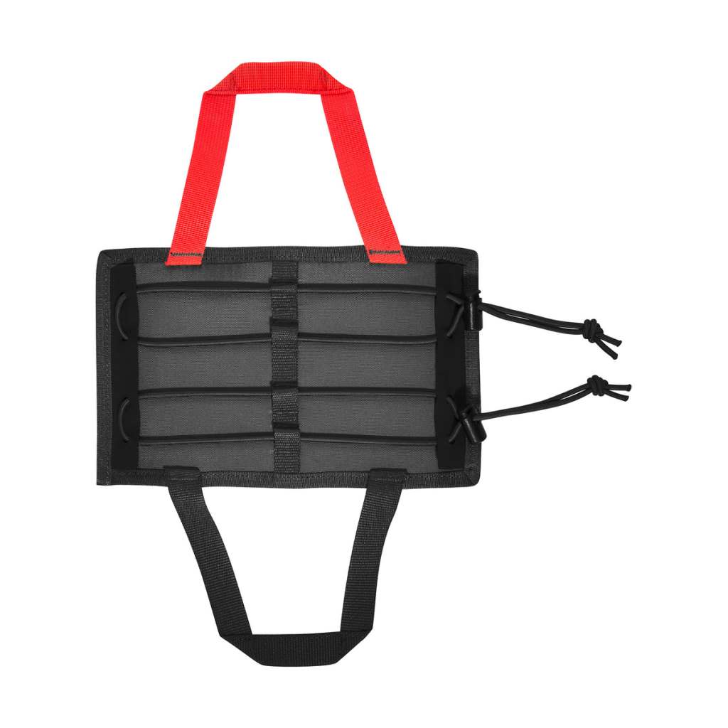 First aid pouch with quick-access system. The panel for individual loading can simply be lifted out. www.moralepatches.com.au