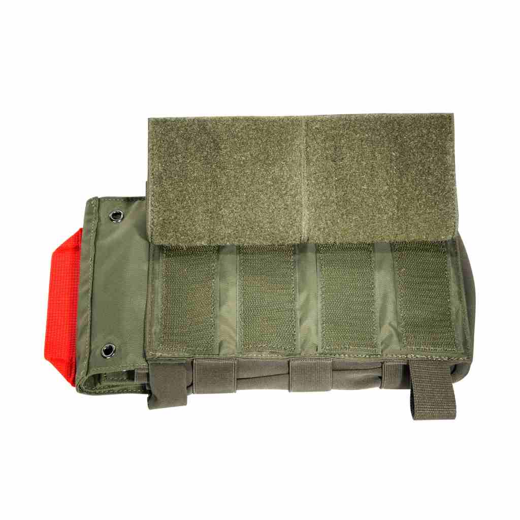 First aid pouch with MOLLE hook-and-loop attachment. The TT IFAK Pouch VL L features hook panels for easy attachment to loop counterparts, for example directly on the TT Modular Front Seat Panel or in the modular TT backpacks. The IFAK is accessed from the side of the pouch. www.moralepatches.com.au