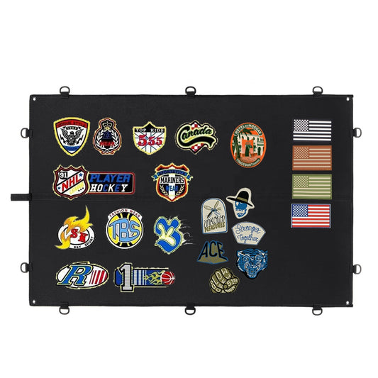 Showcase your patch collection with confidence. This premium morale patch display board features a soft loop surface that grips all velcro-backed patches securely—from tactical ID badges to custom name patches. www.moralepatches.com.au