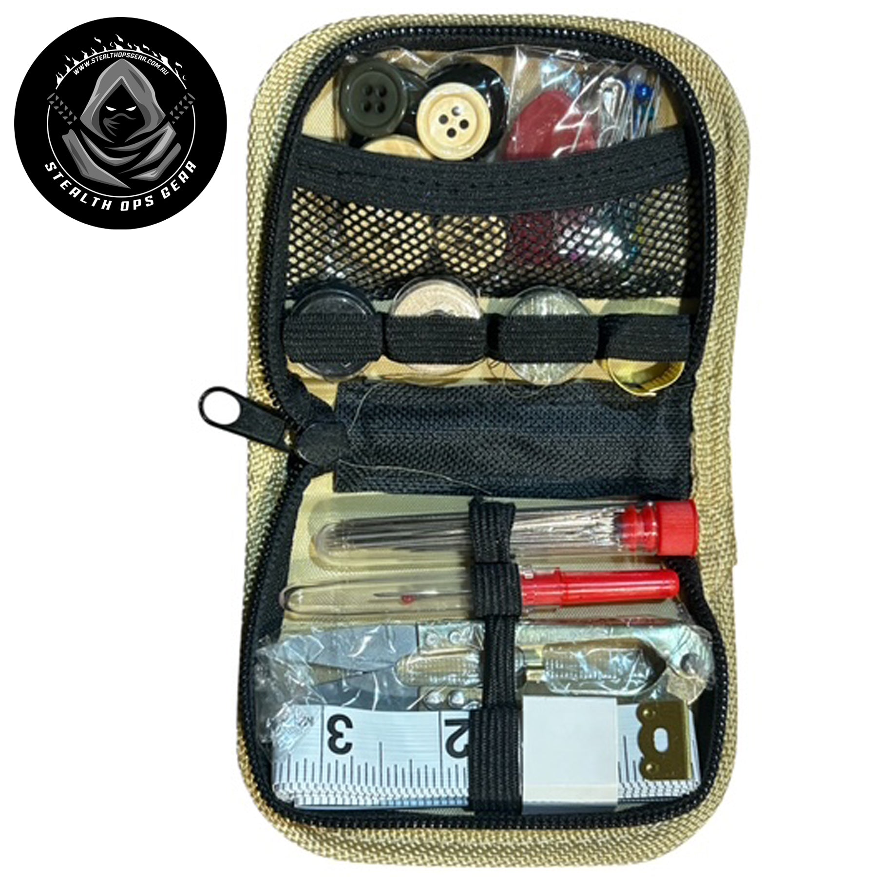 When your gear takes damage in the field, seconds count. The Premium Sewing Kit from Stealth Ops Gear is engineered for rapid, reliable repairs—trusted by Army Cadets, Air Force personnel, and Navy operatives who demand mission-critical equipment that performs under pressure. www.moralepatches.com.au