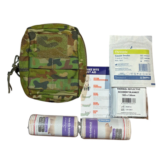 This Premium Snake Bite Kit is a must-have for anyone who values safety and preparedness. It includes all the necessary first aid supplies to effectively aid someone who has been bitten by a snake. www.moralepatches.com.au
