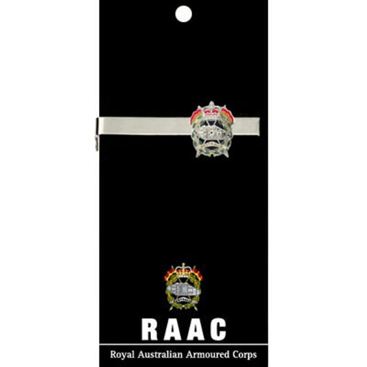 Add a touch of elegance to your look with the Royal Australian Armoured Corps (RAAC) 20mm enamel tie bar! Crafted with gold-plated material, this gorgeous tie bar is perfect for any work or formal occasion. www.moralepatches.com.au