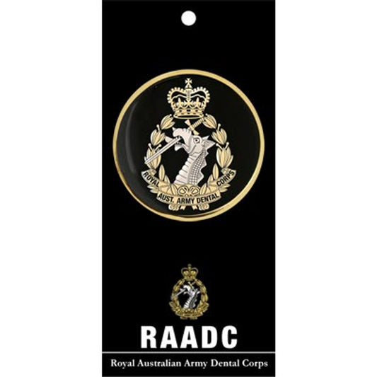 Be mesmerized by the glorious Royal Australian Army Dental Corps (RAADC) medallion. This stunning 48mm full colour enamel medallion never fails to draw attention and admiration wherever displayed or gifted. www.moralepatches.com.au
