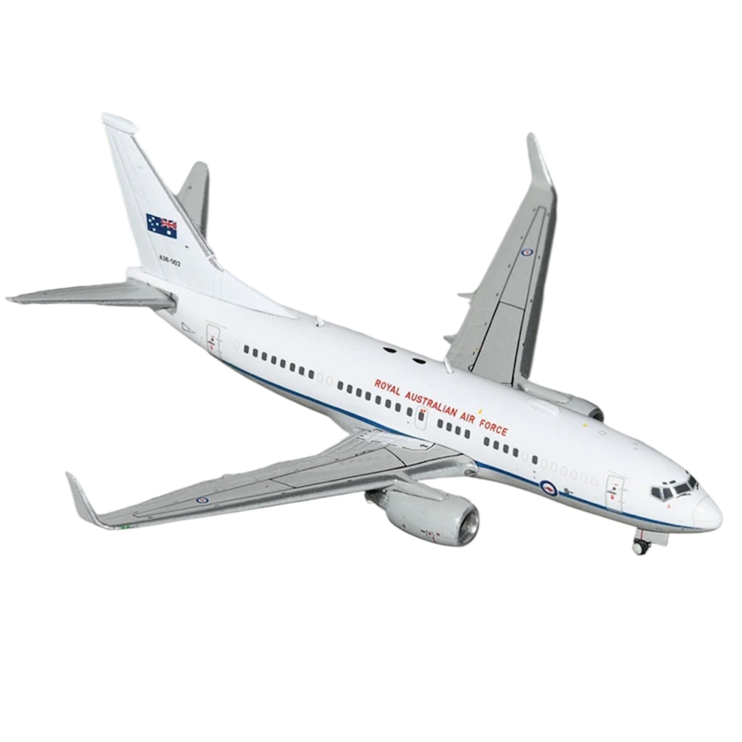 Celebrate a century of Australian aviation excellence with this striking 1/200 scale B737-700S from Gemini Jets, featuring the iconic RAAF '100 Years' livery on aircraft A36-001. www.moralepatches.com.au