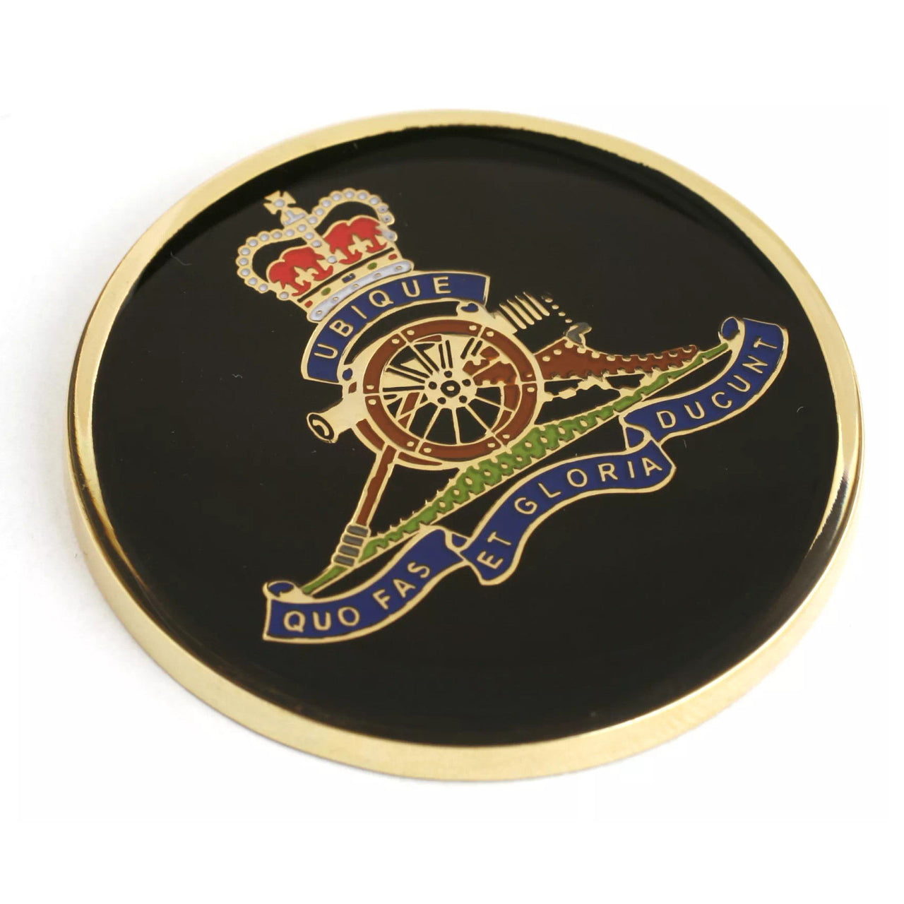 The regal Royal Regiment of Australian Artillery (RAA) Medallion boasts a breathtaking 48mm full-colour enamel design, certain to inspire awe whenever it is displayed or presented to another. www.moralepatches.com.au