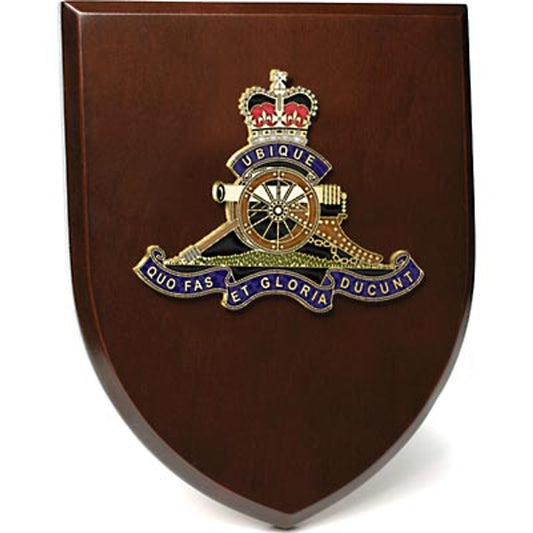 An Exceptional Royal Regiment of Australian Artillery (RAA) Plaque is now available for order. This exquisite plaque showcases a stunning 100mm full colour enamel crest, elegantly placed on a 200x160mm timber finish shield. www.moralepatches.com.au