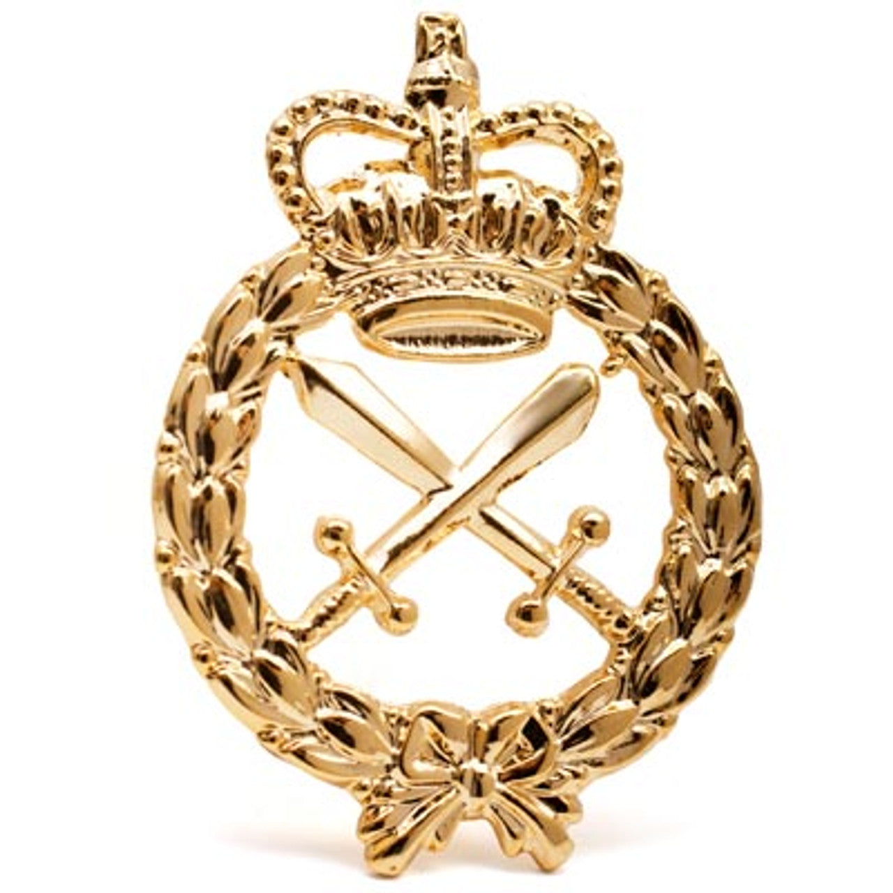 This sensational badge is the perfect accessory for anyone looking to show their support for the Royal Australian Corps of Military Police. Made from high-quality metal, this gold hat badge is designed to fit perfectly wherever it's displayed. www.moralepatches.com.au