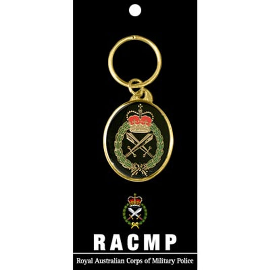 Lend a bit of bling to your keychain with this 40mm gold-plated Royal Australian Corps of Military Police (RACMP) key ring! Keep your keys organized, and your conversations lit - it's the perfect way to show off your style! www.moralepatches.com.au