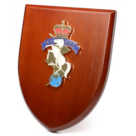 The Exceptional Royal Australian Electrical and Mechanical Engineers (RAEME) Plaque is now available for order. This exquisite plaque showcases a stunning 100mm full colour enamel crest, elegantly placed on a 200x160mm timber finish shield.
www.moralepatches.com.au