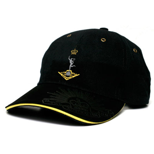 This high-quality, heavy-brushed cotton RASigs cap will instantly upgrade your style! It features a stunning RASigs crest embroidered on the front, plus the iconic Rising Sun Badge embossed on the peak and engraved on the buckle--instantly elevating any outfit and turning heads! www.moralepatches.com.au