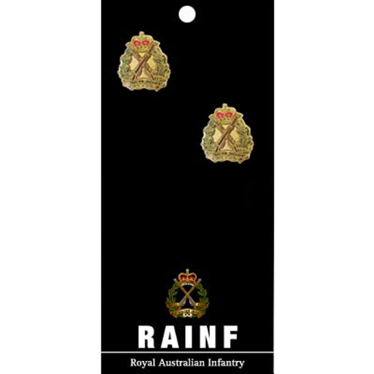 Show your pride and commitment with these sparkling RA Inf 20mm cuff links. With full colour enamel and gold plating, these gorgeous accessories will bring a touch of style to any work outfit or special occasion. www.moralepatches.com.au