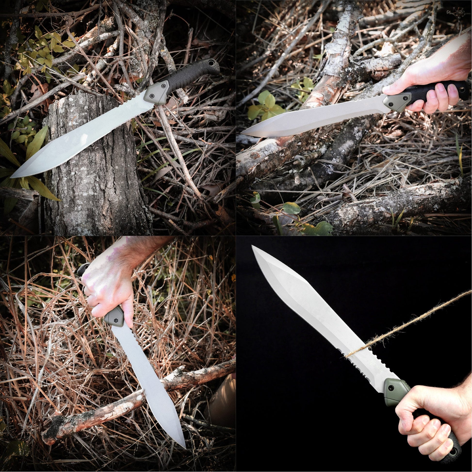 The Reapr TAC Jungle Knife is a cool 17 inches of sharp steel that doubles as an all-round camping machete and survival knife in one. With an ultra-sharp modified drop point blade designed for versatility, and a partially serrated blade, most any challenge that comes your way can be handled with ease. www.moralepatches.com.au