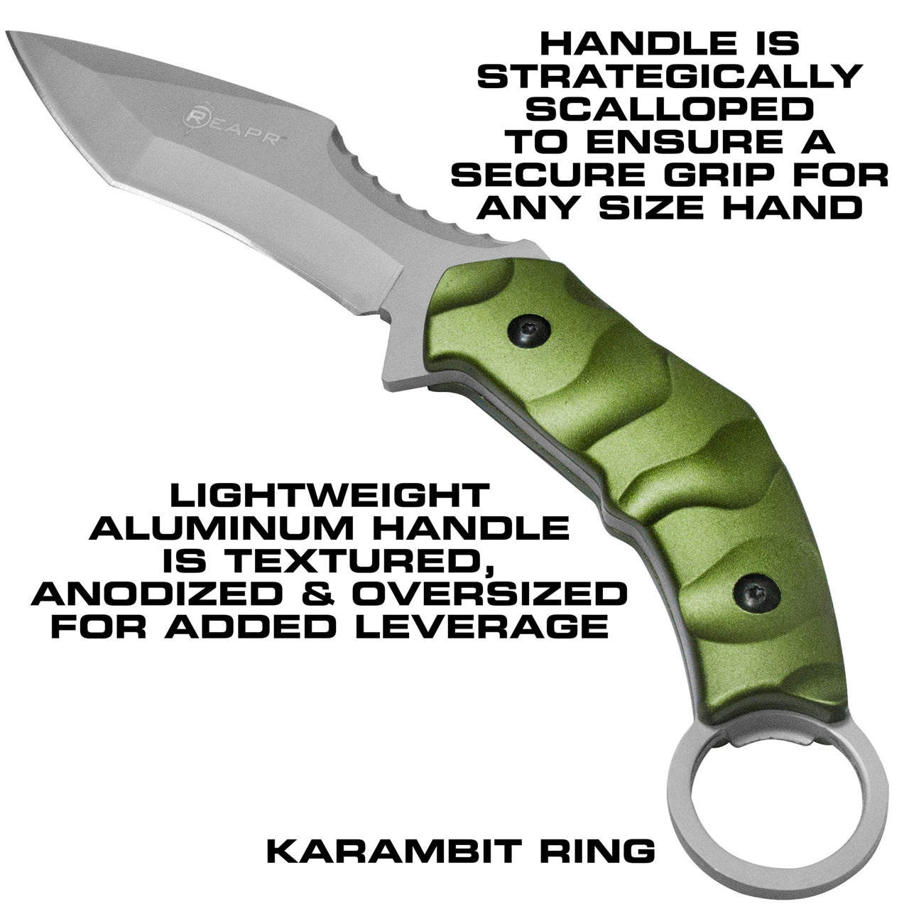 This impressive and stylish knife makes a truly effective survival and tactical tool. The REAPR 11010 SLAMR 4-3/4″ Fixed Blade Knife features a 4-3/4” 420 stainless steel blade with satin finish and a textured lightweight aluminum handle that provides a more secure grip and extra leverage. www.moralepatches.com.au