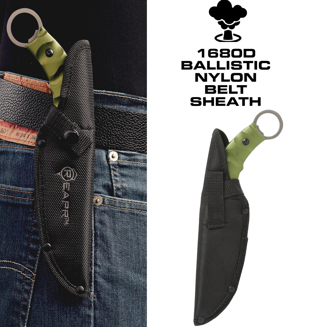 This impressive and stylish knife makes a truly effective survival and tactical tool. The REAPR 11010 SLAMR 4-3/4″ Fixed Blade Knife features a 4-3/4” 420 stainless steel blade with satin finish and a textured lightweight aluminum handle that provides a more secure grip and extra leverage. www.moralepatches.com.au