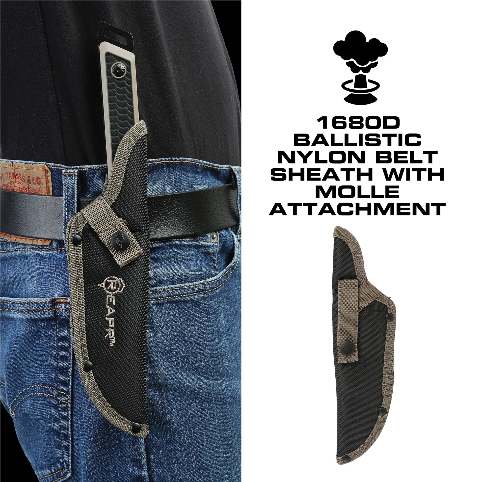You get everything you need with the Reapr Versa Camp Knife. Born in the kitchen but raised in the wild, it’s tough, durable, and versatile. Whatever your campsite cutting needs, this knife can handle it. www.moralepatches.com.au