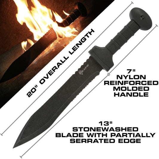 No survival pack, camping gear or blades and knives collection is complete without the REAPR 11019 Legion Sword. The Legion is the ultimate multi-purpose sword, perfect for hiking, camping and hunting. www.moralepatches.com.au