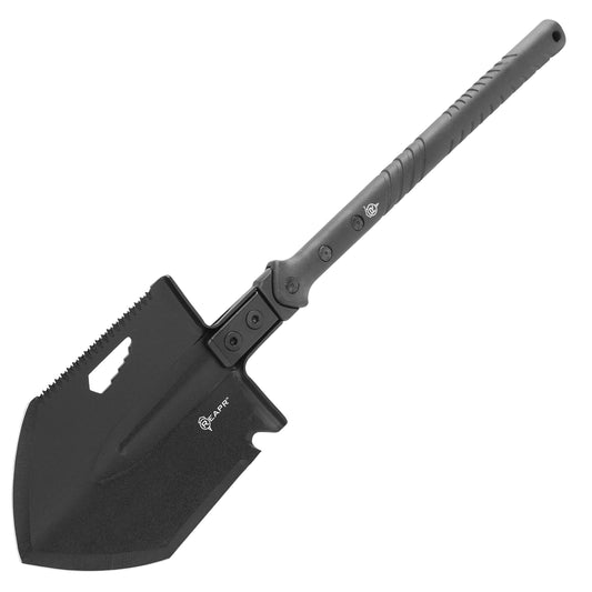 The REAPR 11021 TAC Survival Shovel is the ultimate survival tool shovel. This compact, space saving tool, features a 7 1/2″ stainless steel precision cast head (with a powder coat wrinkle finish) combining a saw edge, ripper, chopping edge and wrenches. www.moralepatches.com.au