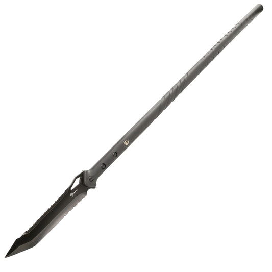 The outstanding REAPR 11022 TAC Javelin Serrated Spear cuts, chops, saws, and thrusts efficiently and effectively, giving you a javelin spear that functions equally as well as a utility tool. www.moralepatches.com.au