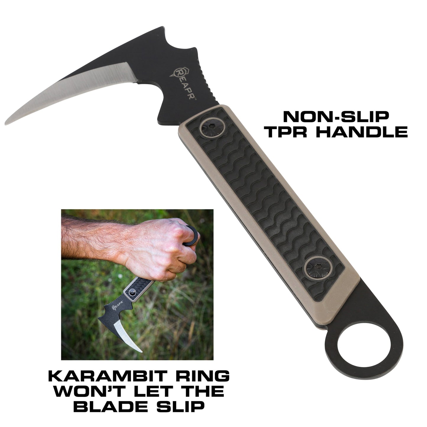 There aren’t too many cutting tasks the Versa Karambit can’t tackle with ease. The 3-1/2” full-tang talon blade will&nbsp;cut through cut nylon strapping, canvas and heavy materials without hesitation while the powder-coated 420 stainless steel construction is strong, sturdy and ideal for re-sharpening when the time comes. www.moralepatches.com.au
