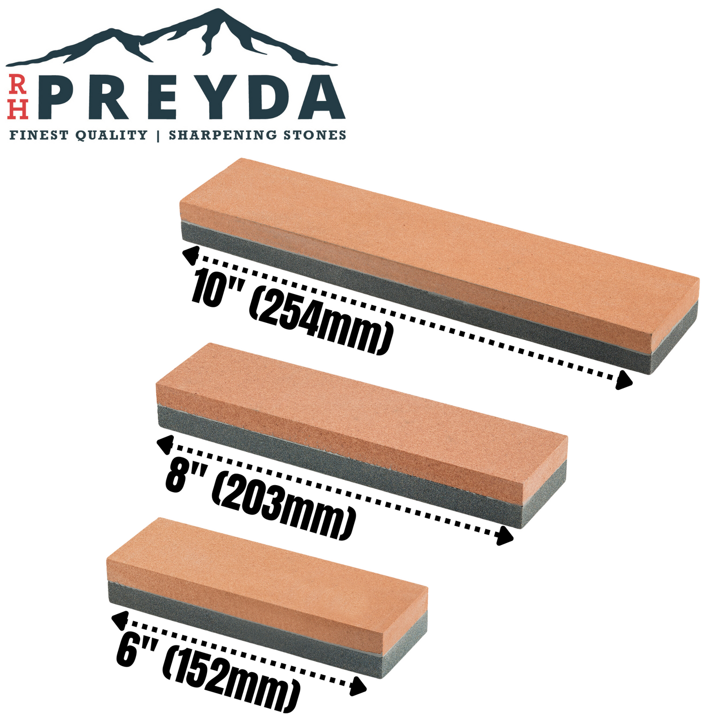 Aluminum Oxide Combination Bench Stones feature both fine (320 grit) and coarse (120 grit) surfaces. The ideal bench stone for maintaining a sharp durable blade edge on all forms of tools. Recommended for use with RH Preyda Premium Honing Oil for the sharpest edge, and to keep stone pores free of dirt and metal. www.moralepatches.com.au