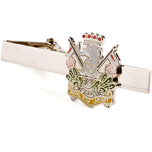 Add a touch of elegance to your look with the Royal New South Wales Lancers (RNSWL) 20mm enamel tie bar! Crafted with gold-plated material, this gorgeous tie bar is perfect for any work or formal occasion. www.moralepatches.com.au