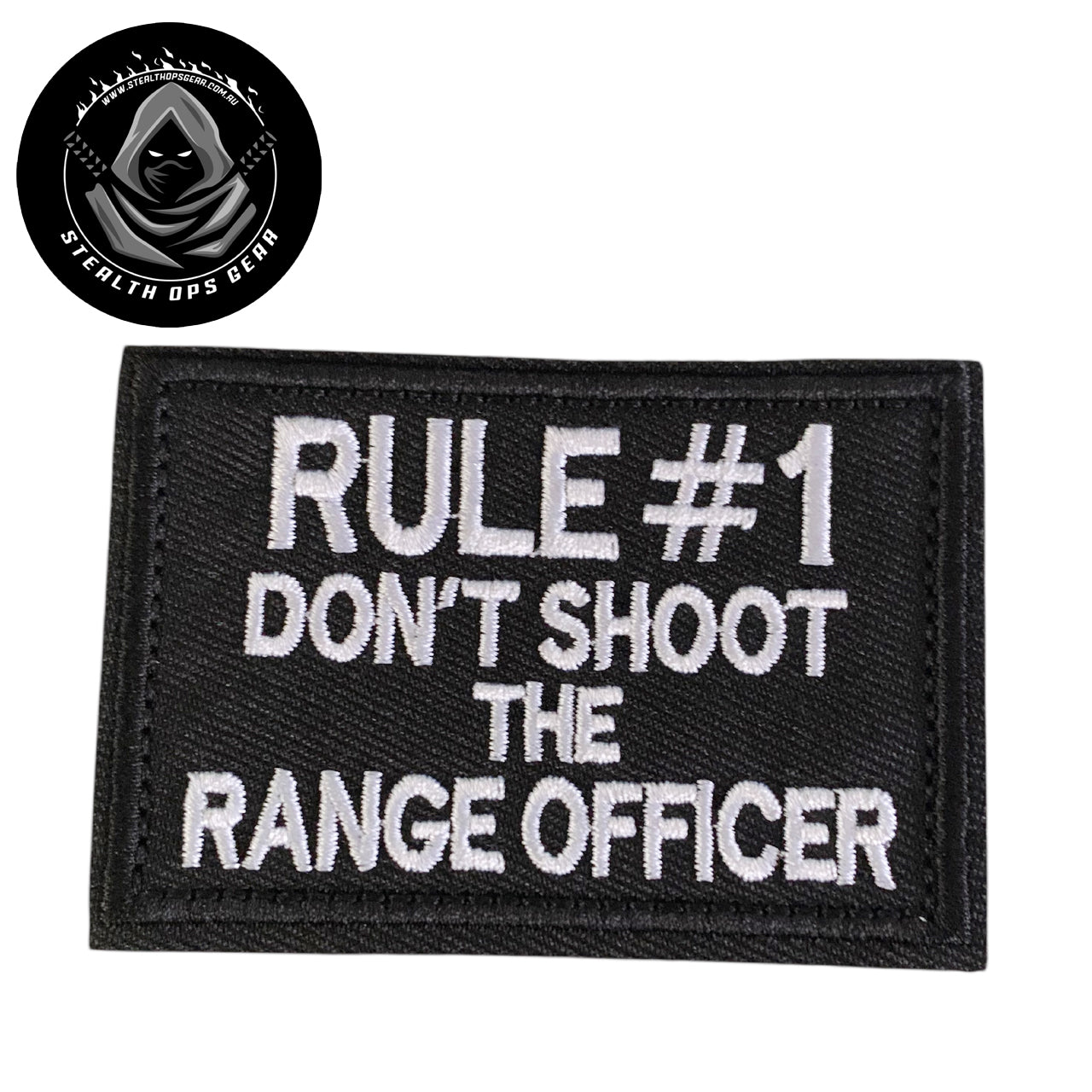 The Range Officer Embroidery Patch Hook & Loop – Morale Patches Australia