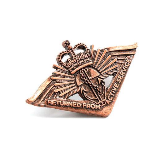 The Return from Active Service Badge (QC) badge is a beautifully detailed replica that is a must-have for any collector or lapel enthusiast. This badge not only serves as a stunning accessory but also holds a deep meaning for those who have served in the ADF. www.moralepatches.com.au