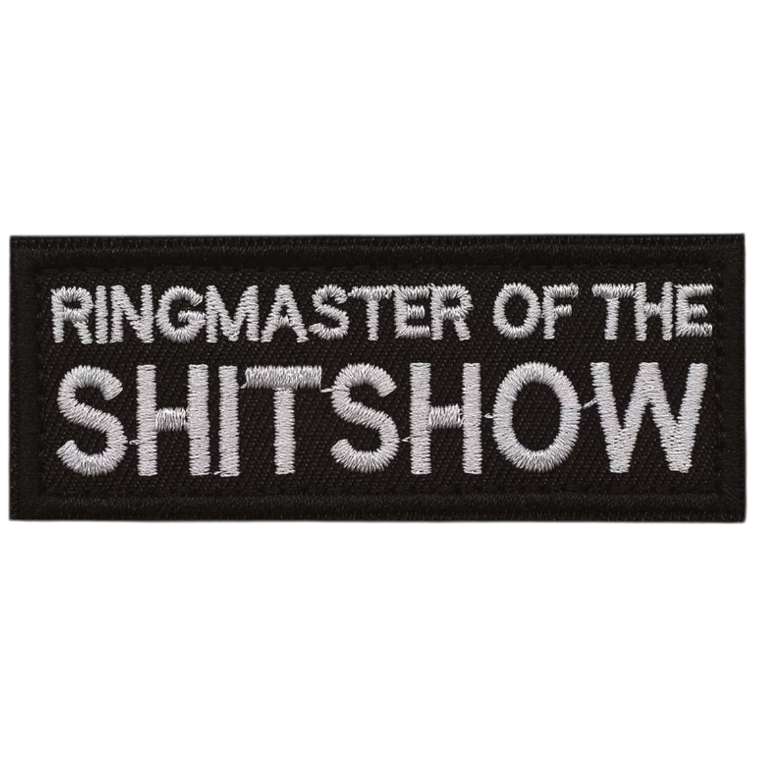 Ringmaster Of The Show Morale Patch Velcro Backed, measuring 8x3cm, is a striking and durable addition to personalize your gear with style and toughness. Crafted with high-quality embroidery, this patch features a versatile pattern that blends seamlessly with various tactical and outdoor equipment www.moralepatches.com.au