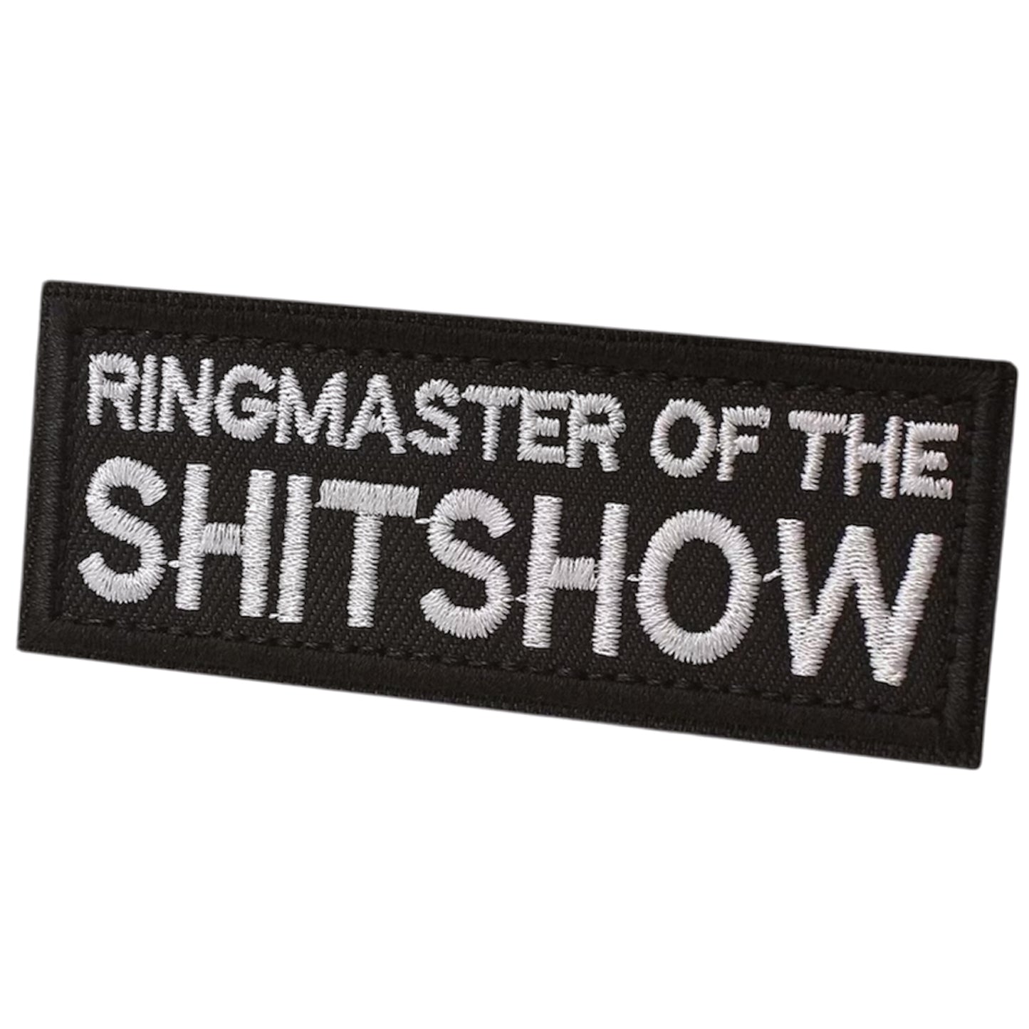Ringmaster Of The Show Morale Patch Velcro Backed, measuring 8x3cm, is a striking and durable addition to personalize your gear with style and toughness. Crafted with high-quality embroidery, this patch features a versatile pattern that blends seamlessly with various tactical and outdoor equipment www.moralepatches.com.au