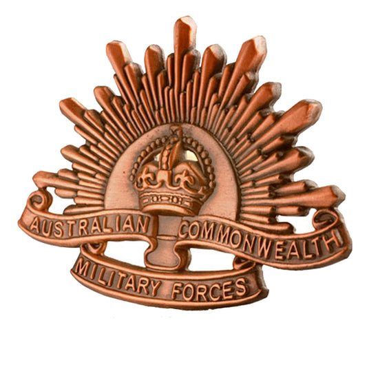 Introducing the high quality replica of The third Australian Army Rising Sun Hat Badge from the military specialists. This exquisite badge is a tribute to the brave soldiers who served in both World Wars. www.moralepatches.com.au