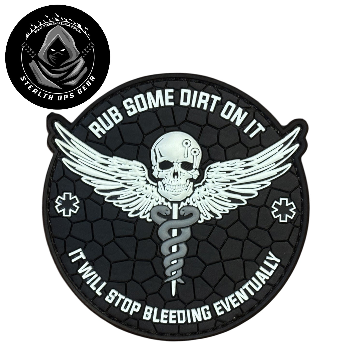 Rub some dirt on it—literally. This bold PVC morale patch delivers attitude and authenticity to your tactical gear, backpack, or everyday carry. At 8cm, it's sized perfectly for visibility without overwhelming your setup. www.moralepatches.com.au