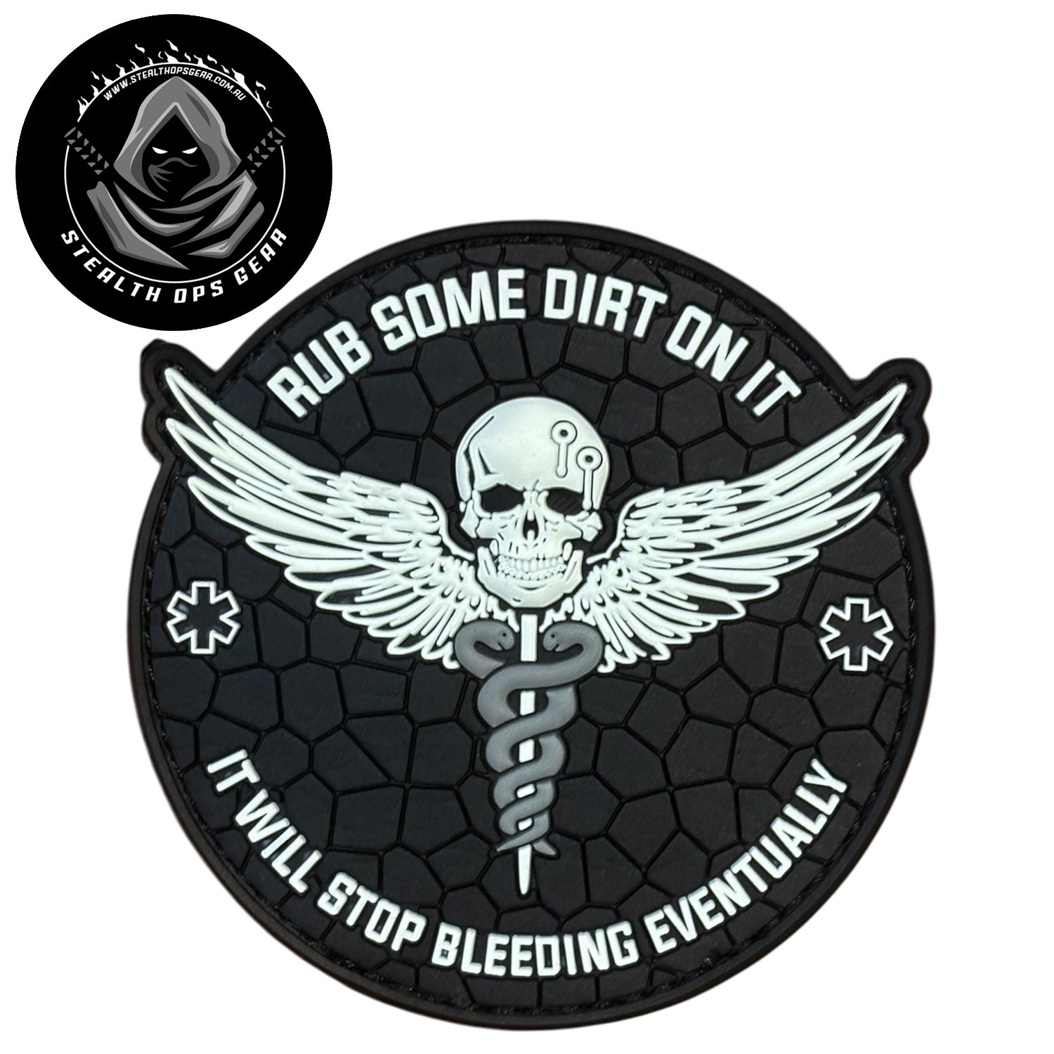 Rub some dirt on it—literally. This bold PVC morale patch delivers attitude and authenticity to your tactical gear, backpack, or everyday carry. At 8cm, it's sized perfectly for visibility without overwhelming your setup. www.moralepatches.com.au