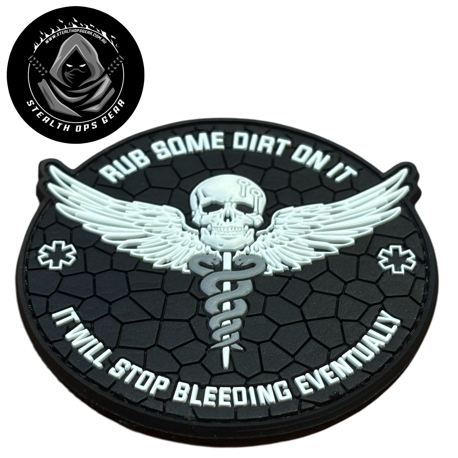 Rub some dirt on it—literally. This bold PVC morale patch delivers attitude and authenticity to your tactical gear, backpack, or everyday carry. At 8cm, it's sized perfectly for visibility without overwhelming your setup. www.moralepatches.com.au