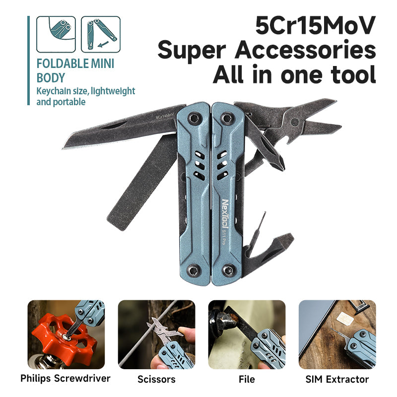 The NexTool Mini Sailor S11 Pro is engineered as a compact and versatile multi-tool designed for everyday utility, outdoor activities and light maintenance work. Combining essential gripping, cutting and fastening tools in a streamlined folding design, it offers practical functionality in a portable format. www.moralepatches.com.au