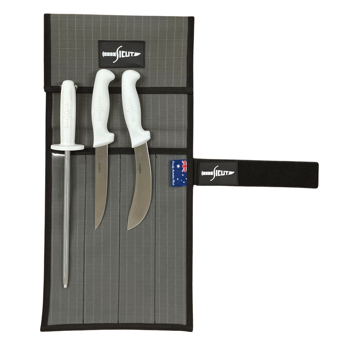 SICUT&nbsp;(Spencer Innovative Cutlery). Established in 1994, Now trading in the third generation of the spencer family with a goal to supply a stain-free, high carbon bladeware&nbsp;at affordable prices – 100% emphasis on function. Spencer prototypes extensively field tested before becoming SICUT production model www.moralepatches.com.au