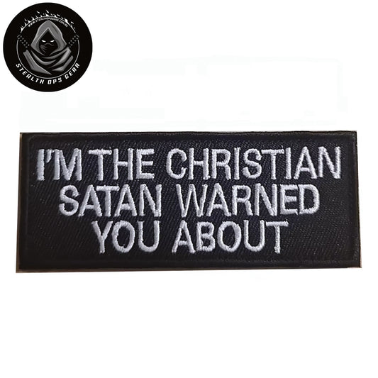 The Warned You About Embroidery Morale Patch - Stealth Ops Gear, measuring 10x4cm, is a striking and durable addition to personalize your gear with style and toughness. www.moralepatches.com.au