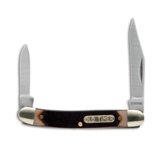 This Old Timer classic Minuteman pocket knife is an American tradition. Often found in many of our grandfather pockets, the Minuteman features a satin finished stainless steel clip point and pen blades with slip joint construction. The stockman-shaped handle features polymer composite scales, brass liners, polished nickel silver bolsters, and brass rivet construction. www.moralepatches.com.au