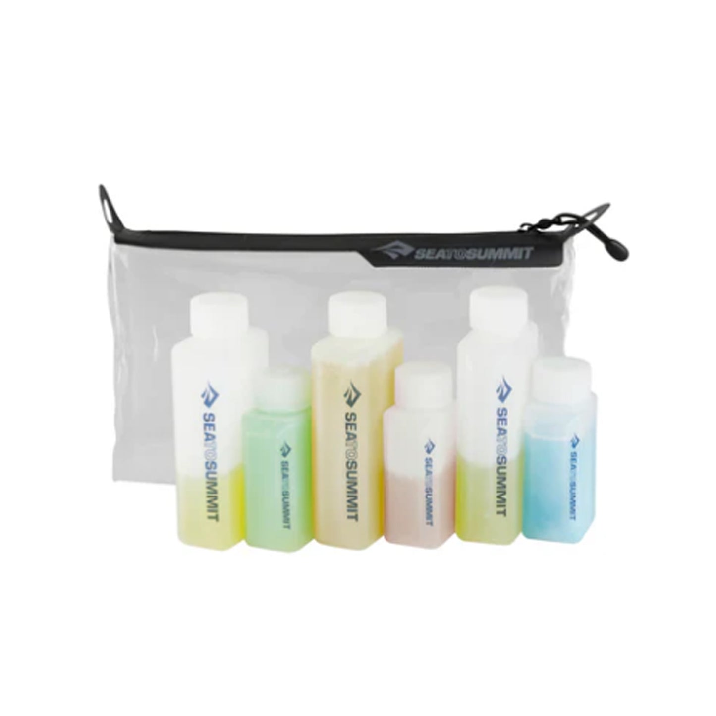 The Travelling Light TPU Clear Zip Pouch is a durable, transparent pouch which comes with six leakproof bottles with write-on labels. Longer lasting and far more practical than ziploc bags and potentially leaky care product containers. www.moralepatches.com.au