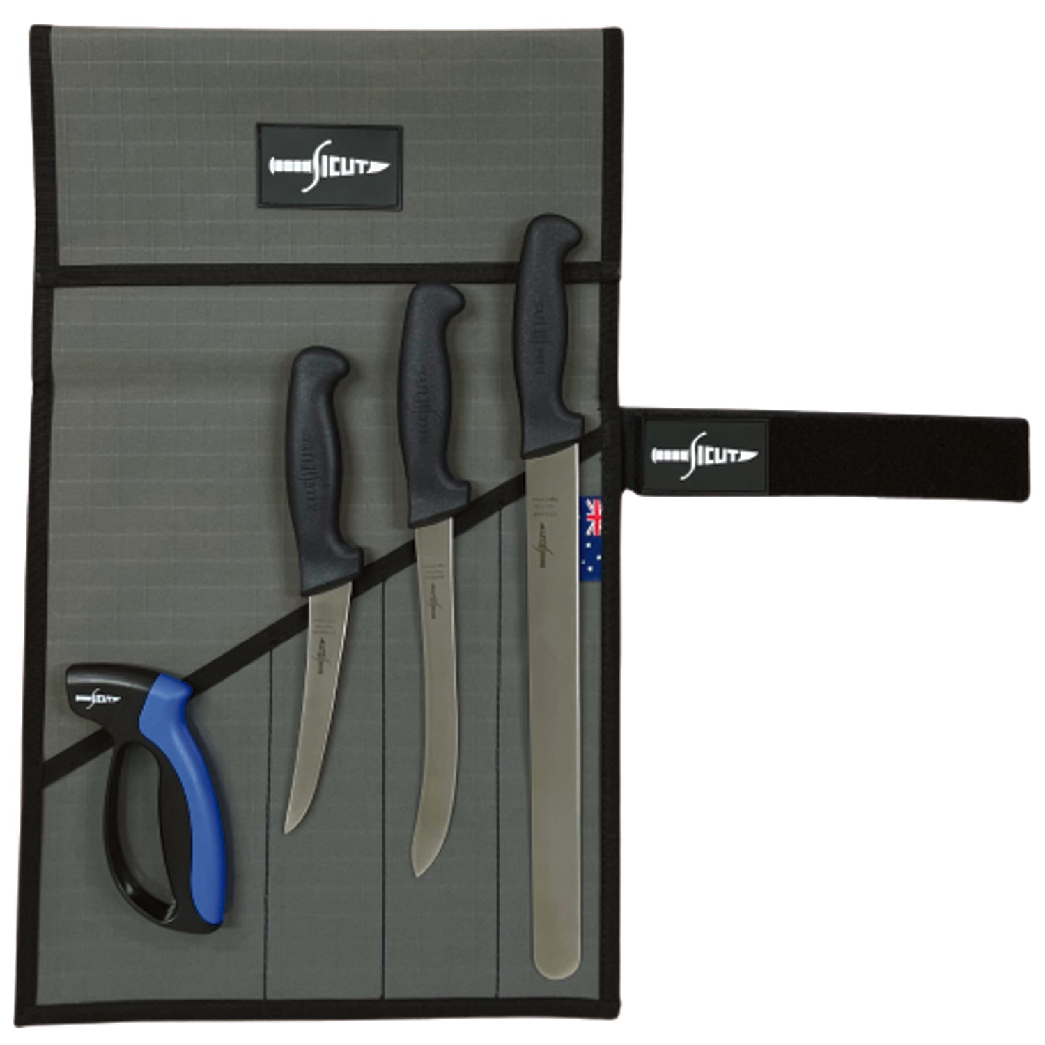 The&nbsp;Sicut JIFF Fish Knife Package&nbsp;is the ultimate setup for any angler or seafood processor. Whether you’re prepping a fresh catch on the boat or filleting at home, this kit has the right tools for the job. www.moralepatches.com.au