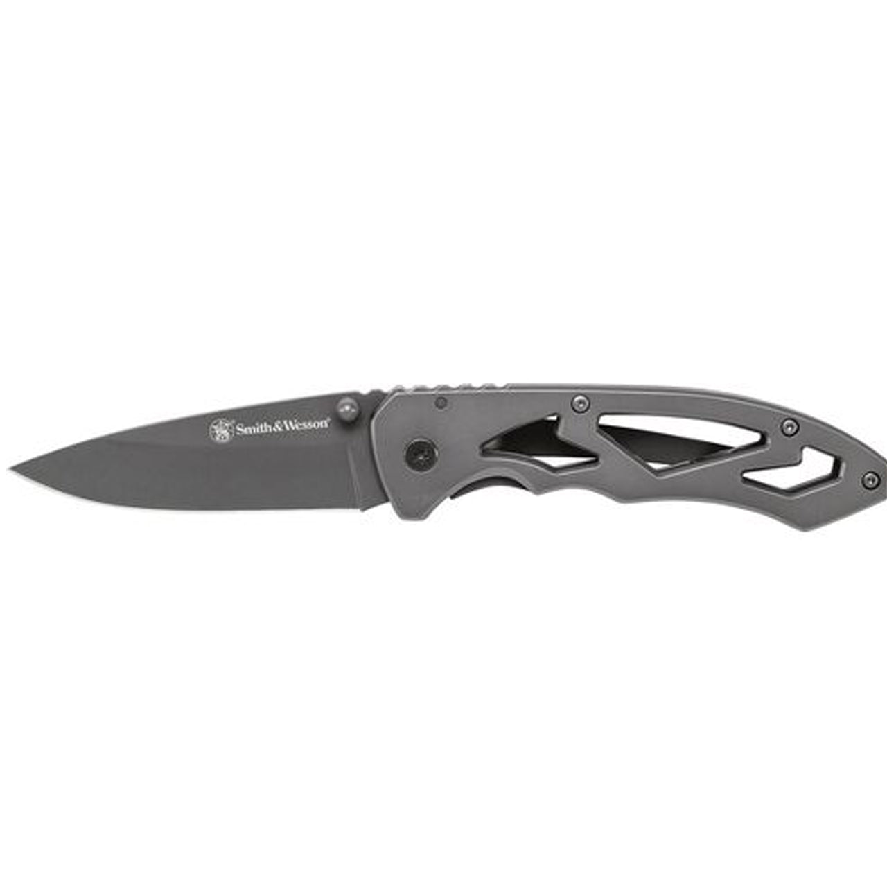 Drop Point Folder Smith & Wesson Skeletonized Drop Point Folder 3″ Blade Length – Morale ...