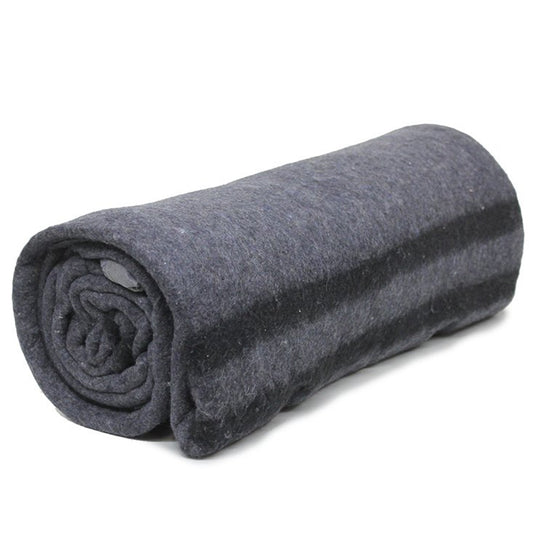 These blankets are created from the shredded and felted off cuts from the cutting room floors of clothing factories. In the past this was majority cotton, however nowadays it is primarily synthetic. This process reduces the amount of fabric off cuts which would have otherwise gone to landfill. www.moralepatches.com.au