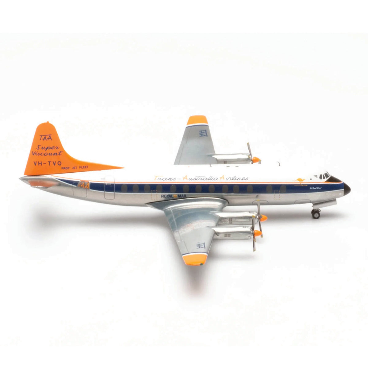 Trans Australian Airlines was one of the first airlines in the world to add the then-revolutionary Vickers Viscount to its fleet. It was the first aircraft at TAA to be equipped with a pressurized cabin, resulting in a more enjoyable flight experience for passengers. www.moralepatches.com.au