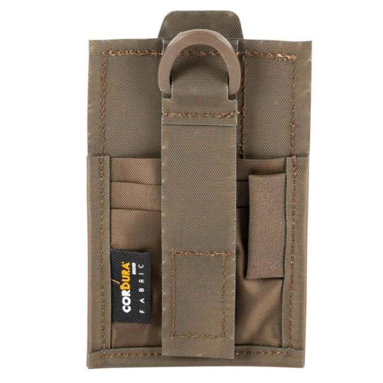 The durable ID shell is perfect for cards, pens, and other essentials! Easily clip it on when you need it and take it off just as quickly--it even functions as a handy patch. It's the perfect companion for any of life's adventures. www.moralepatches.com.au coyote back