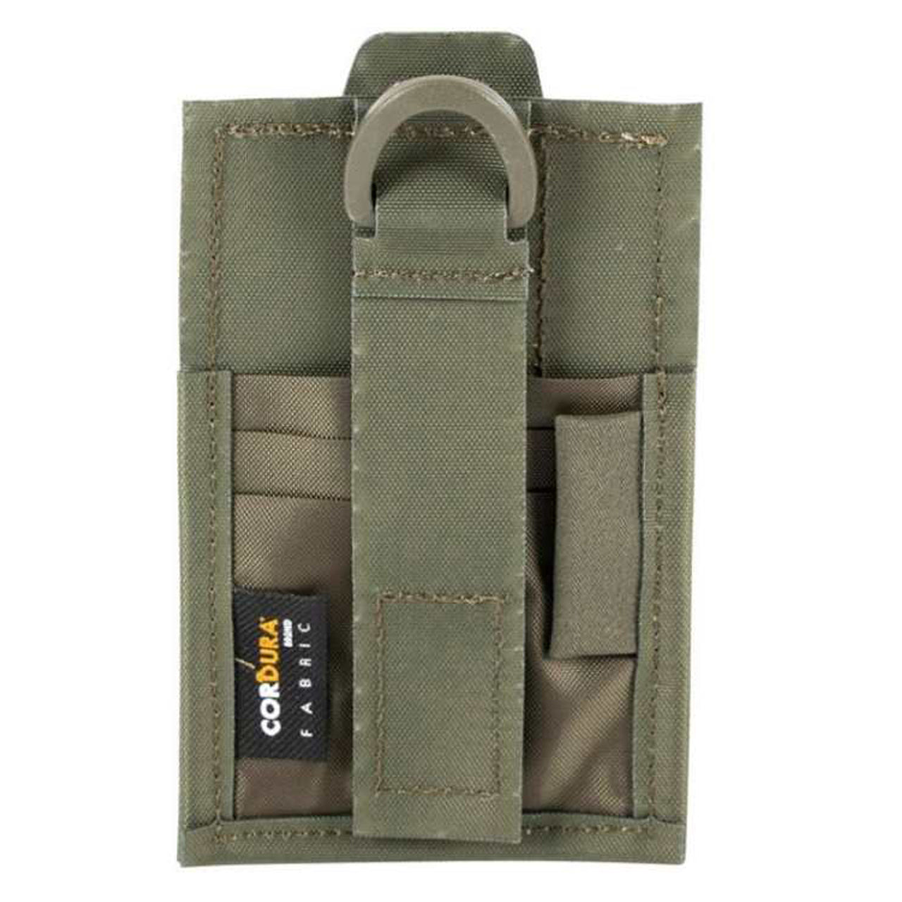 The durable ID shell is perfect for cards, pens, and other essentials! Easily clip it on when you need it and take it off just as quickly--it even functions as a handy patch. It's the perfect companion for any of life's adventures. www.moralepatches.com.au olive back